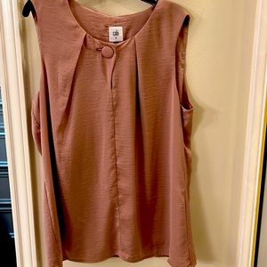 Cabi blouse sleeveless mauve